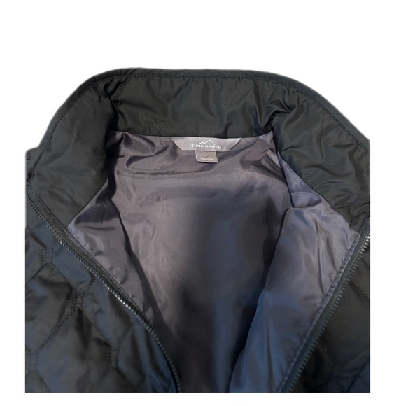 Eddie Bauer Black Quilted Mod Black Jacket - Picture 2 of 9